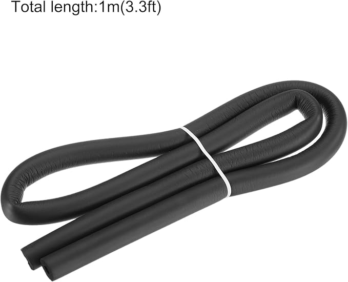 uxcell Foam Tubing for Handle Grip Support, 8mm(5/16") ID 18mm OD 1m Length Black