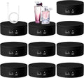 Hoteam Turner Cup Rotating Display Stand for Epoxy Glitter Tumbler Display Turner 360 Degree Tumbler Spinner Automatic Spinning Rotating Platform Mute Photography Turntable(Black,10 Pcs)