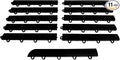 Big Floors Female Transition Edge Kit, Durable Interlocking Modular Garage Floor Edging, Compatible with RaceDeck, GarageTrac and GarageDeck Products, (11 Piece), Black