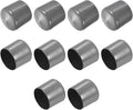 uxcell 10pcs Rubber End Caps 51mm ID Vinyl Round End Cap Cover Screw Thread Protectors Dark Grey