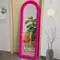 Fluffy Mirror Cover - 64"x21" Full Length Stretch Universal Ultra Soft Non-Slip Cover Warm Home Decor for Bedroom Cloakroom, Gift for Girls
