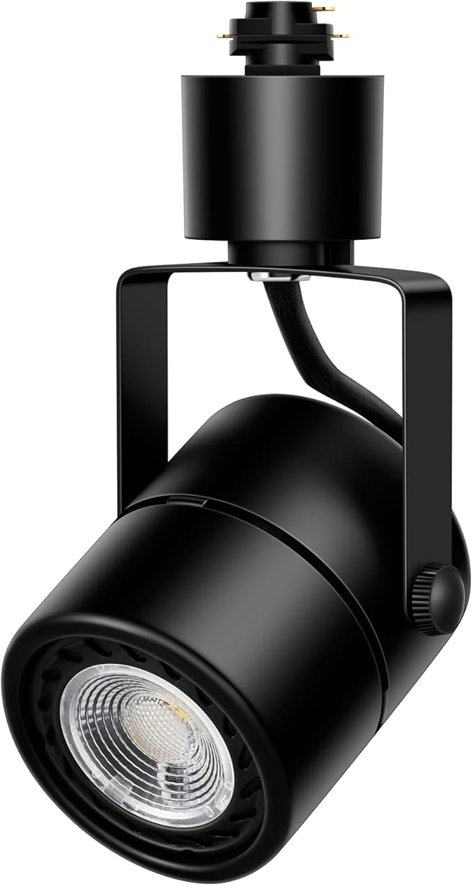Track Lighting Heads 10W 4000K Cool White Dimmable Bright LED Track Lights Fixtures for Accent Retail Kitchen Artwork,120V Linear Track Light H Type-CRI90+ 24° 1000lm - 20 Pack (Black)