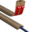 Floor Cord Covers for Wires 20FT Cable Hider Wire Cover Self Adhesive Cord Hider Floor for Offices, Homes, Workshops, Warehouses Cable Cavity 0.39" W x 0.27" H