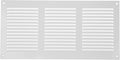 Repa Market 12x6 Inch Air Vent Cover/White Galvanized Steel Louvered Grill Cover with Mesh Screen/Wall or Ceiling Vent/Durable Flush Mount HVAC Register for Indoor and Outdoor Ventilation