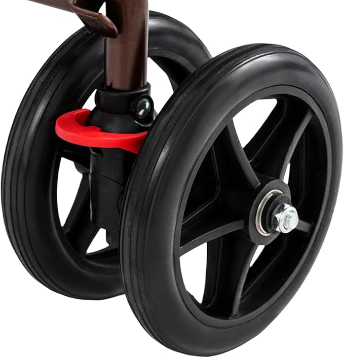 Shopping Cart, 220lbs Foldable Shopping Cart, Utility Cart with Seat & 360° Wheels, for Groceries, Laundry, Camping (Flower)