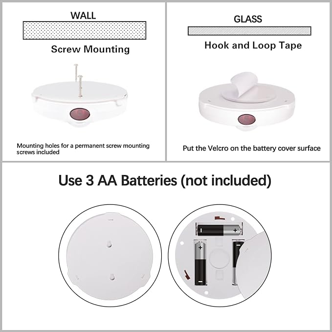 Battery Operated LED Spotlight, Picture Spot Lights, Indoor Uplighting, Puck Lights with Remote, Plants Tree Spotlight, Accent Light for Paintings Dartboard Portrait Frame-White