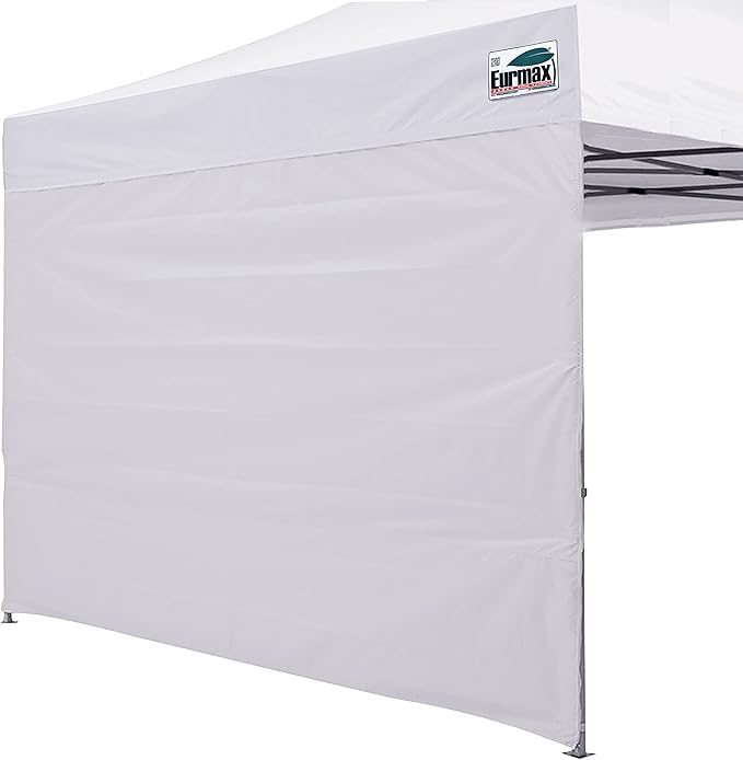 Eurmax USA Instant Canopy SunWall Tent Sidewalls for 10x10 Pop Up Canopy Tent,1 Pack Sidewall Only (White)