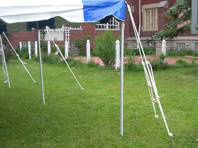 TentandTable 20' x 40' Premium Canopy Tent, Blue/White, Outdoor Pole Tent, 80-160 Person Capacity for Parties, Weddings, Events, Commercial and Residential Use, Large Heavy Duty Vinyl Canopy Tents