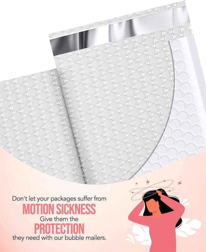 GSSUSA White Bubble Mailers 6x10 Small Padded Envelopes 1000 Pack,Strong Adhesion Shipping Mailer Self-Seal Bubble Envelopes for Small Business