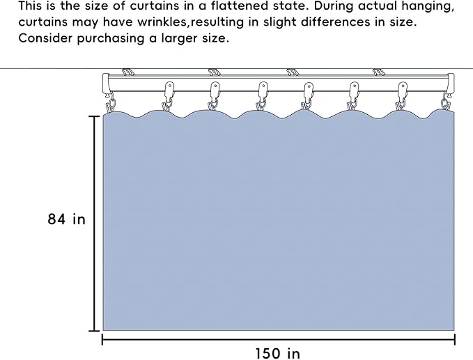 Room Divider Curtains with Flexible Ceiling Tracks Set,Blackout Curtain Ceiling Mount Curtain Track Privacy Room Dividers Ceiling Track Curtain Rod(Dark Grey Drape & Black rail W 12.5 × H 7 FT)