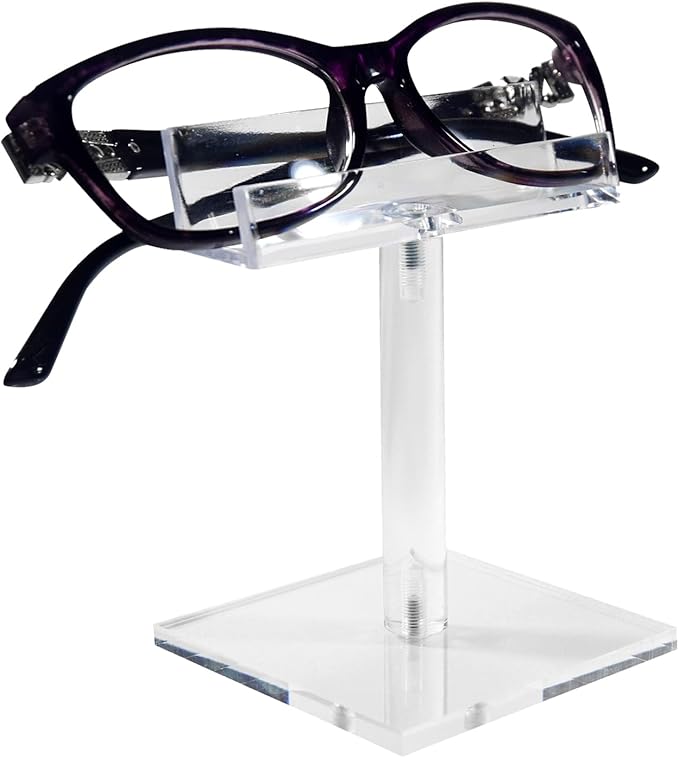 MOOCA 6 Pcs Acrylic Sunglasses Frame Stand, Sunglasses Rack Display, Eyewear Display Stand, Eyeglass Holder, 2 3/4 W X4 H in