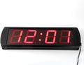 AZOOU Large 4-inch LED Red Digital Clock with Count Down/Up Timer Red Color