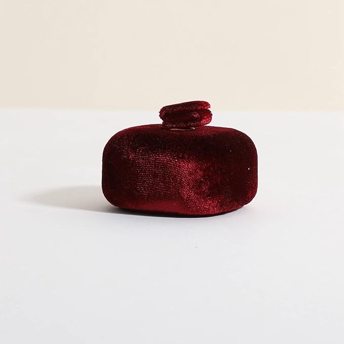 GemeShou Red Ring Display Stand for Jewelry, Velvet Single Ring Holder for selling, Cute Jewelry Display for Show【Red】