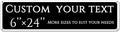 Custom Sign, custom street sign，Reflective,Aluminum Weatherproof Metal Sign Multiple Sizes, Sports field,for Office, Business, Workplace, office, Home, Delivery Signs(6 * 24 Inch)
