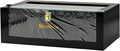 Black 18 Inch Commercial Plastic Wrap Dispenser with Cutter & Roller - Heavy Duty 3000ft Film & 1000ft Foil Holder - Fits Butcher, Freezer, Kraft Paper for Restaurant Kitchen Food Service