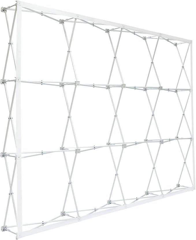 Custom Fabric Pop Up Straight Display, Trade Show Display Backdrop Booth, Hook and Loop Step and Repeat Backdrop for Trade Show Backdrops (Graphic with Frame, 10ftx8ft)