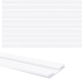 Pangda 10 Pcs 60 Inch Letter Tracks for Plastic Sign Plastic Marquee Letter Board Track for 5,7 and 9 Inch Panels (White,1 x 60 Inches)