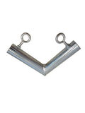 3/4" Canopy Frame Connector Fittings with Eyebolts (Receives 3/4" Diameter Pipe) (2-Way Right Angle)