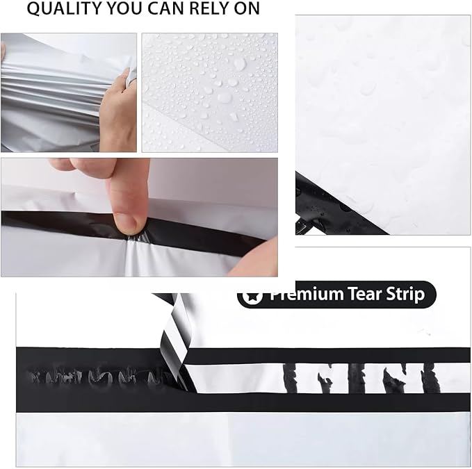 500 14.5x19 Poly Mailers Bags Inch Premium Envelopes Shipping Bag, Self-Seal, Waterproof, Privacy Opaque, Mailing Packaging Bags