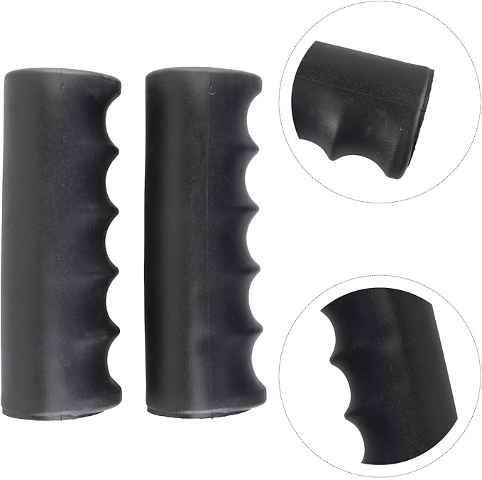 2Pcs Rubber Handle Cover Wheelbarrow Rubber Non-Slip Ergonomic Weatherproof Round Handle Grip Covers For Garden Carts(118 x 30mm)