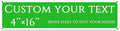 Custom Sign,street signs customized，Reflective double-sided,Aluminum Weatherproof Metal Sign Multiple Sizes, Customize for Shops along the street, famous brands, Business, Workplace, office, Home, Delivery Signs(4*16 Inch)