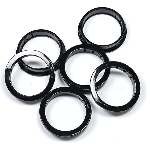 6 pcs Black Snap Bushing 2" (50 mm) Mounting Diameter, Plastic Cable Hole Grommets for Wiring, Round Nylon Snap in Locking Electrical Wire Cord Hose Tubing Bushings Grommets Protectors