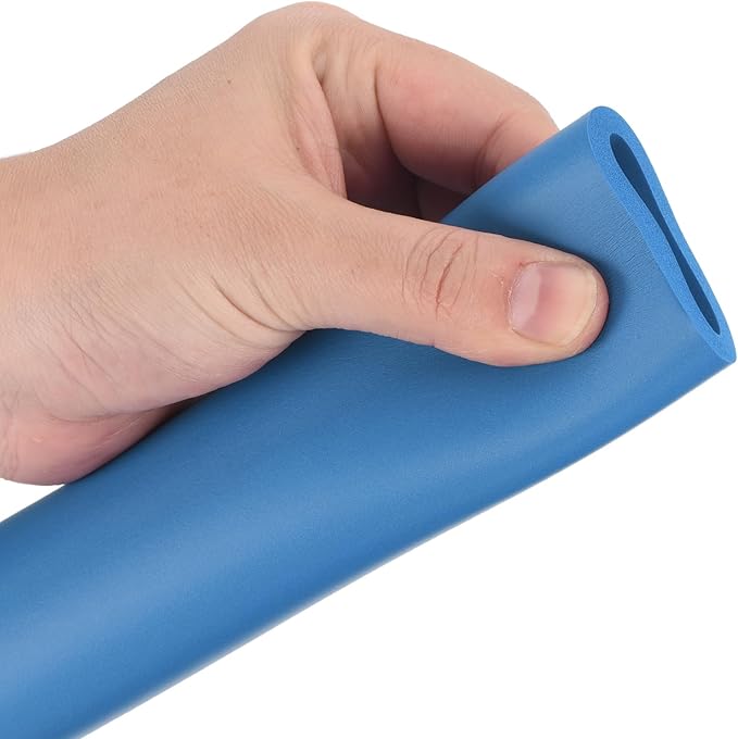 uxcell Foam Tubing for Handle Grip Support,18mm ID 30mm(1 3/16") OD 0.3 Meter/1ft Length Blue
