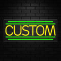 Custom Neon Sign for Retail Displays | Value priced LED Flex Neon | Electronic Light Up LED Sign for Windows/Walls | 30"W x 12"H x 1"D
