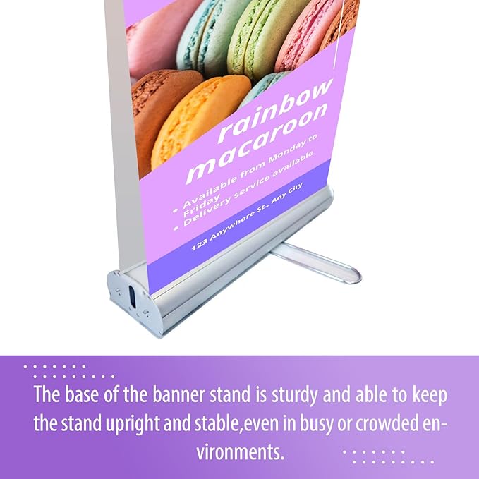 BillyPrint 2-sided Custom Retractable Banners 31.5x79in with Standard Stand, Customizable Sign for Business, Corporate Events, Advertising - Customized Prints with Travel Bag - 1 unit
