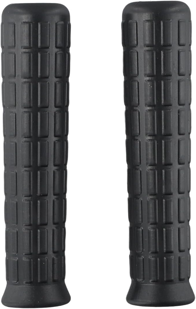 2Pcs Wheelbarrow Handle Covers 12-32mm Rubber Grip Sleeves Non Slip Garden Cart Handles Shock Absorption Black(114 x 20mm)