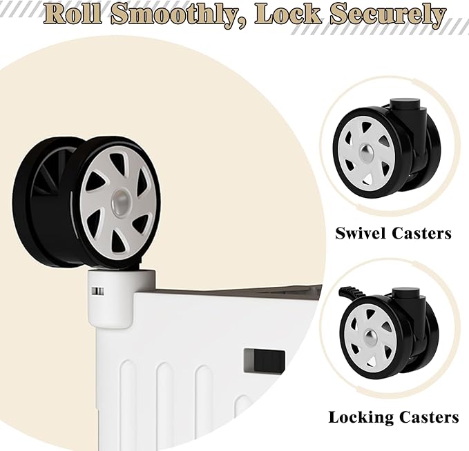 Foldable Laundry Basket with Wheels & Pull Handle - 65L Large Capacity Durable Plastic Hamper, Versatile All-in-One Organizer for Laundry, Toys, Camping & Shopping (White)