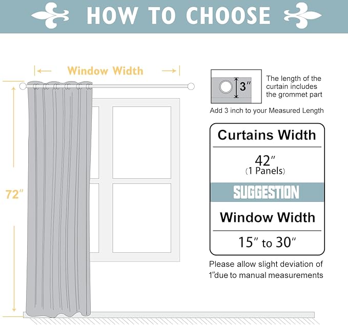 ChrisDowa Brownout Curtains 72 inches Long for Bedroom - Grommet Thermal Insulated Room Darkening Curtains for Living Room (1 Panel, Brown, 42 x 72 Inch)