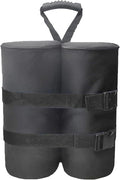 Extra Plus Large Canopy Weights Bag Leg Weight for Pop up Canopy Tent Gazebo Patio Instant Outdoor Sun Shelter,320LBS Tent Weight Sand Bags (4Pack Black)
