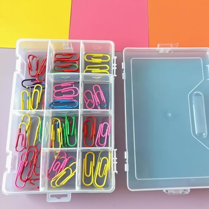 3pcs Clear Storage Small Parts Organizer Box Storage Bin With Dividers Multi Compartment for Beads Art DIY Tackle Box Organizer (Small 15 - compartment)
