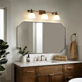 ANDY STAR 30"x48" Brushed Bronze Rectangle Mirror, Large Scalloped Bathroom Mirror in Premium Stainless Steel Frame, Timeless Shape with Unique Flair, Ideal for Home Remodel (Vertical/Horizontal)
