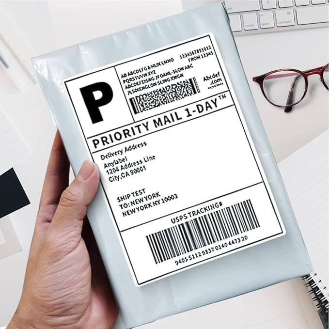 POLYSELLS Poly Mailers Shipping Envelopes, Strong Adhesive Sealing, Waterproof, and Tear-resistant Postal Mailing Bags for Clothing, Books, and Accessories (White, 100, 6" X 9")