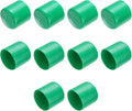 uxcell 10pcs Rubber End Caps 43mm ID Vinyl Round End Cap Cover Screw Thread Protectors Dark Green