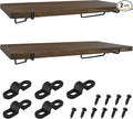 G.CORE 2 Pack Wooden Pegboard Shelves with Brackets, Peg Board Shelf Hooks Assortment Organizer Accessory, Various Tools Storage Arrange System Kit, for Garage Craft Workshop Workbench Hobby Office