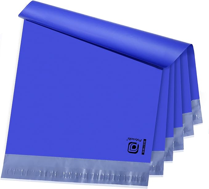 POLYSELLS 1000 pcs 10x13 Inches Purple Poly Mailers Shipping Envelopes, Strong Adhesive Sealing, Waterproof, and Tear-resistant Postal Mailing Bags for Clothing, Books, and Accessories