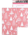 Inspired Mailers - Holiday Poly Mailers 6x9-100 Pack - Christmas Trees (Rose Gold) - Small Holiday Mailers - Cute Packaging Bags for Shipping - Christmas Poly Mailer 6x9