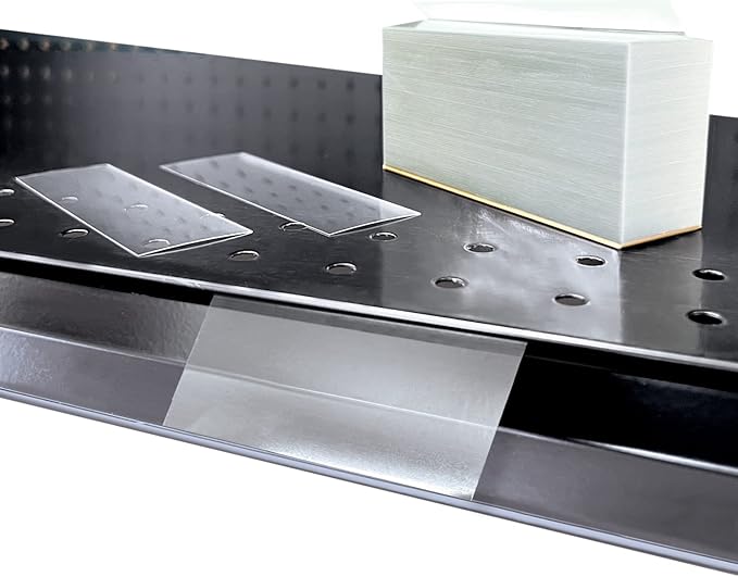 Clip Strip Corp. Price/Data Channel Label Holder Chips, Clear Plastic Tags, 2.25" L x 1.25" H, 7.5 Mil Thick, Gondola Shelf Edge, Reusable, Made for Point of Purchase Shelf Molding (1000)