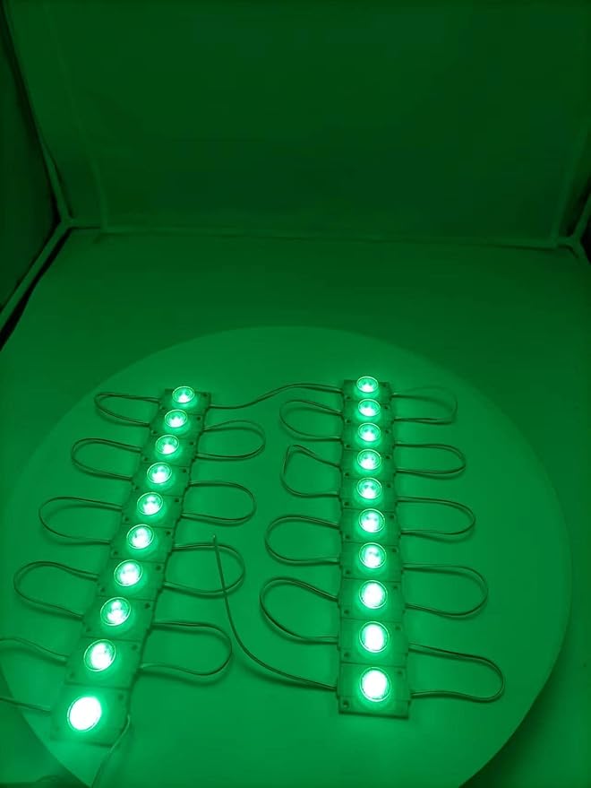 Green 12V LED Module with Lens 2.0W for Light Box with Tape Adhesive Back (20pcs Pack)
