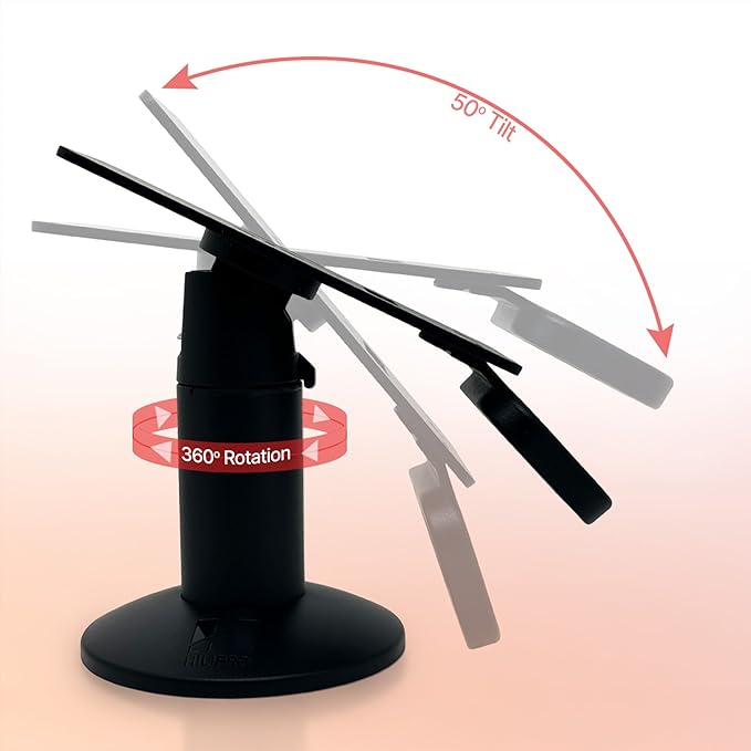 Swivel Point of Sale Stand for Pax A30 Credit Card Payment Terminal - Complete POS Stand -Swivel Stands