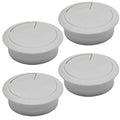 Desk Grommet 2-1/16" (53 mm), Desk Cord Hole Cover, Cable Grommet ABS Plastic, Desk Hole Grommet for Office and Home Table Cable, Detachable Adjustable Cable Cord Organizer (Light Grey 4 Pcs)