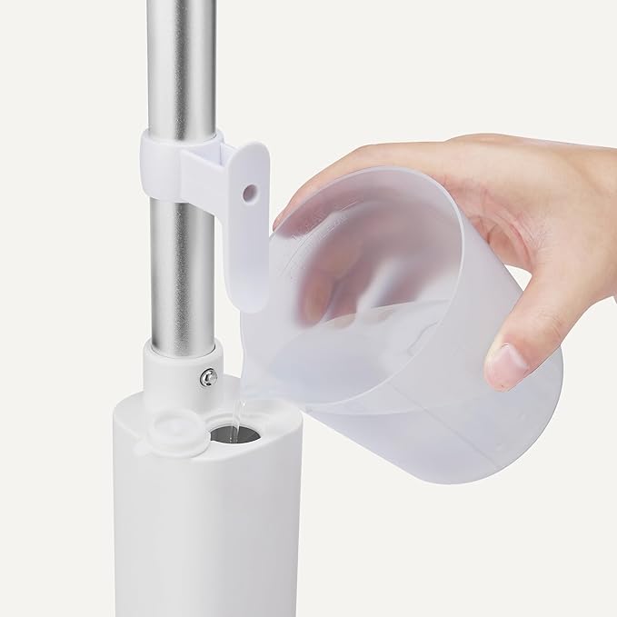 Amazon Basics Steam Mop for Hard Floor Cleaning with 20-Foot Cord, 3 Washable Pads, White