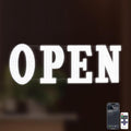 Open Sign for Business, 40"x14" Jumbo Open Sign with Timer and Remote Control, Dynamic Light Modes Led Signs for Storefront Window Bar Salon Cafes Retail Shops White