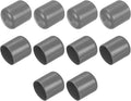 uxcell 10pcs Rubber End Caps 23mm ID Vinyl Round End Cap Cover Screw Thread Protectors Dark Grey