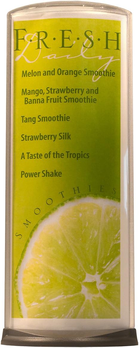 8-pack Podia Two-sided Unbreakable Clear Sign Holder / Menu Table Tent for Folded 8.5”x11” Paper