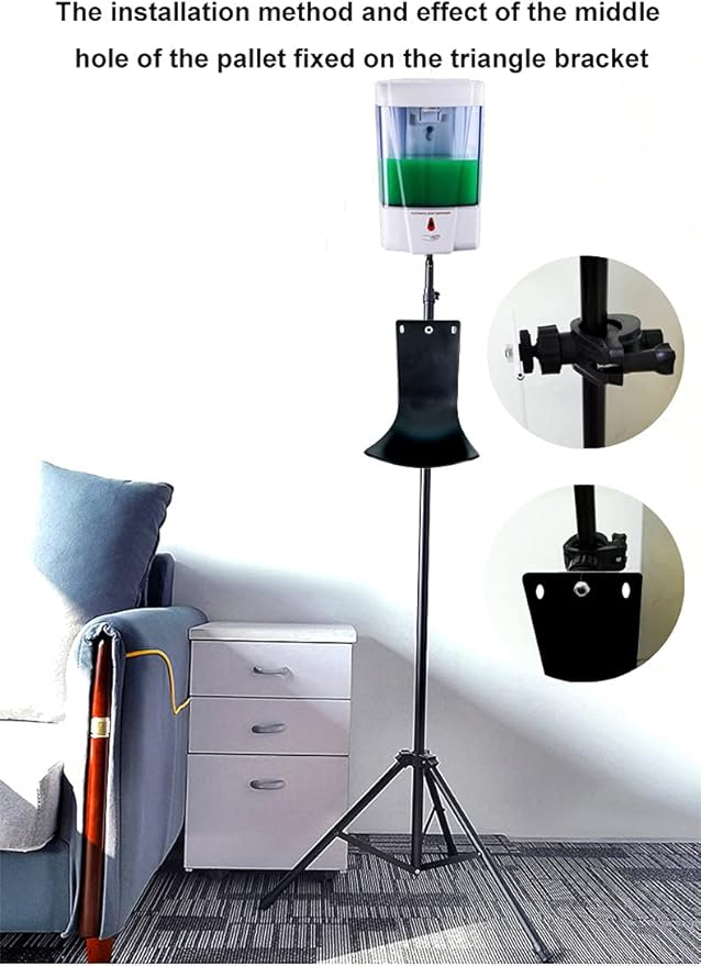 6 Pcs Drip Tray for Wall Mounted Soap Dispenser, Prevent Dripping and Spraying, Dispenser Stand, Black