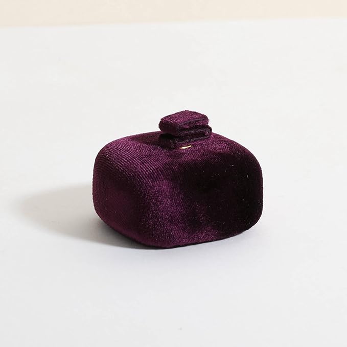 GemeShou Purple Ring Display Stand for Jewelry, Velvet Single Ring Holder for selling, Cute Jewelry Display for Show【Purple】